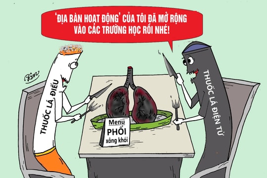 Menu... phổi xông khói thuốc lá