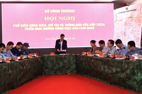 Sở Công thương Hải Dương diễn tập bảo đảm tác chiến khu vực phòng thủ tỉnh