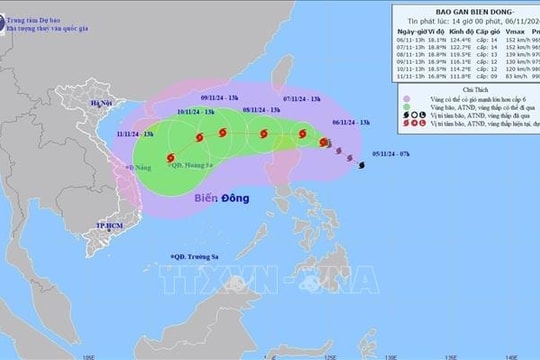 Các tỉnh, thành phố từ Quảng Ninh đến Bình Thuận chủ động ứng phó bão YINXING