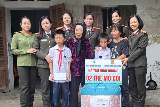 2 trẻ mồ côi ở phường Việt Hòa (TP Hải Dương) được nhận đỡ đầu