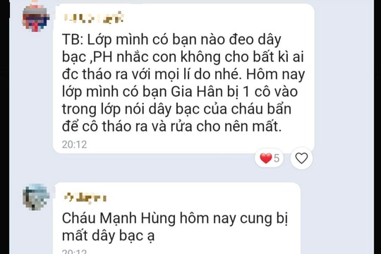 Kẻ gian vào lớp học ở Nam Sách dụ dỗ, lấy trộm vòng bạc của học sinh lớp 1