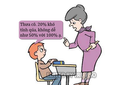 Hai mươi phần trăm thì khó quá