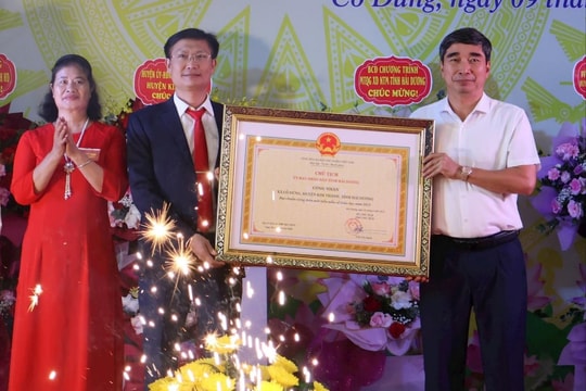 Xã Cổ Dũng (Kim Thành) đạt chuẩn nông thôn mới kiểu mẫu