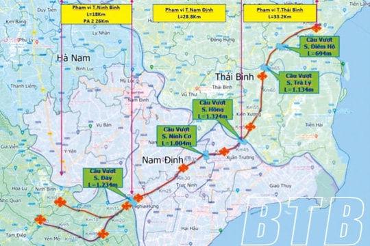 Chuẩn bị xây cao tốc Nam Định - Thái Bình 4 làn xe