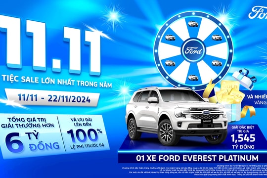 Mua ô tô có thể trúng thưởng Ford Everest Platinum