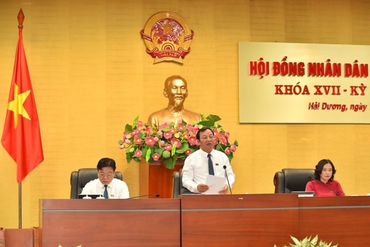 HĐND tỉnh Hải Dương họp chuyên đề xem xét nhiều nội dung quan trọng
