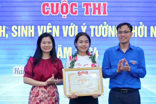 Sinh viên Trường Đại học Hải Dương giành giải nhất Cuộc thi học sinh, sinh viên với ý tưởng khởi nghiệp