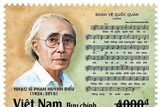 Phát hành bộ tem bưu chính kỷ niệm 100 năm sinh nhạc sĩ Phan Huỳnh Điểu