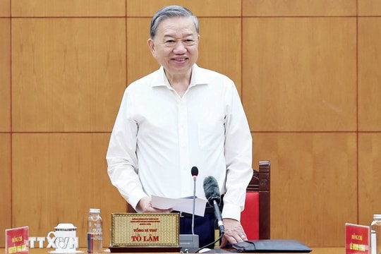 Tổng Bí thư Tô Lâm làm việc với Tiểu ban Văn kiện và Tiểu ban Điều lệ Đảng