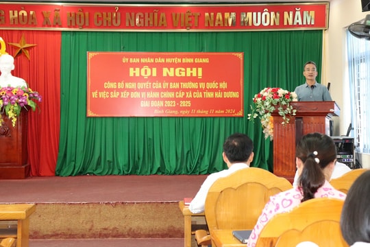 Xã mới Thái Minh (Bình Giang) có gần 16.000 dân
