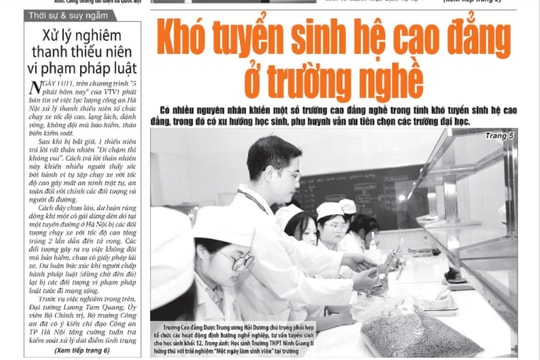 Xem gì trên báo Hải Dương ngày 13/11?