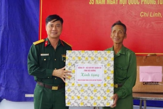 Nghĩa tình hậu phương quân đội của cán bộ, chiến sĩ Hải Dương