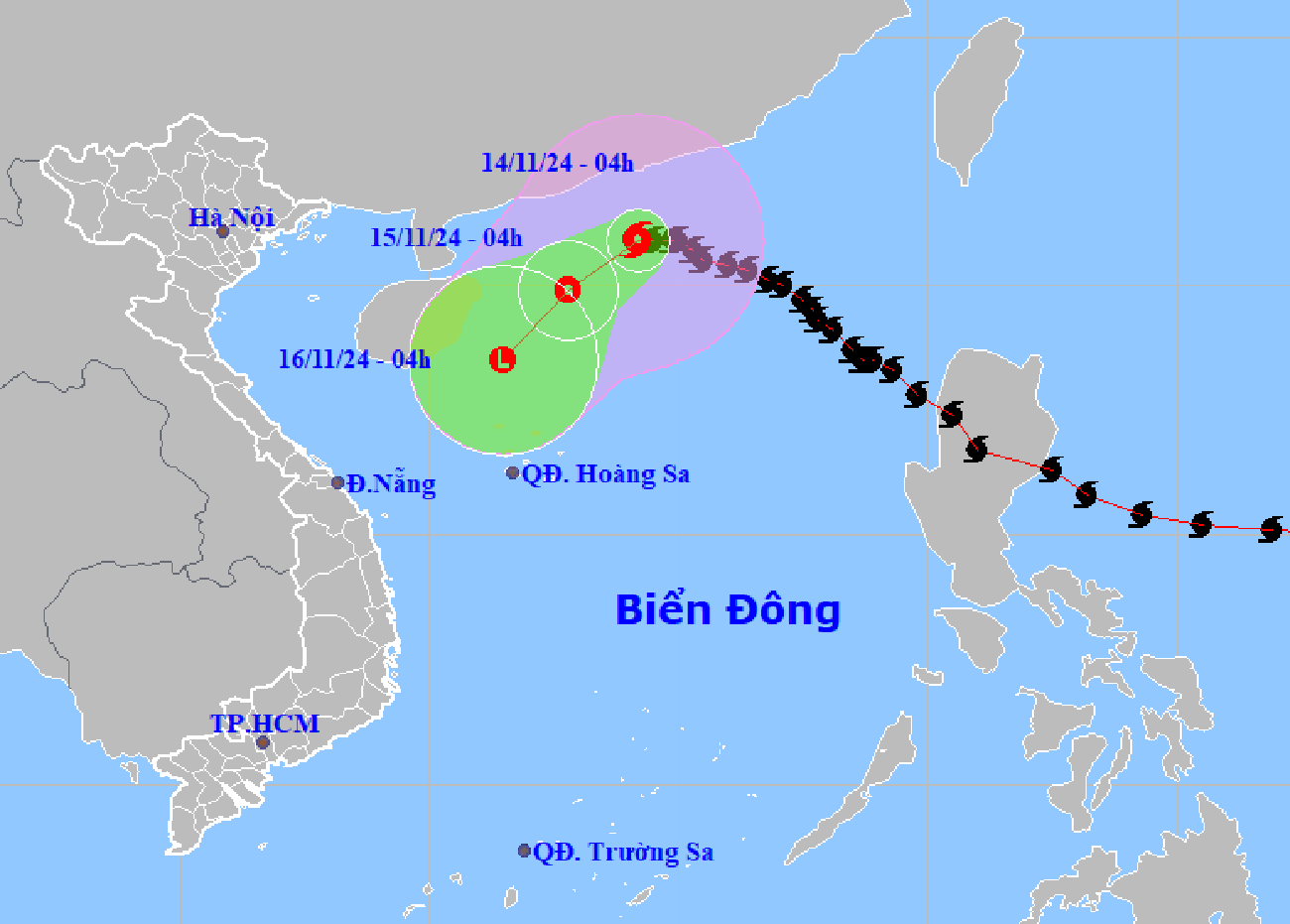 Bão số 8 suy yếu thành áp thấp nhiệt đới
