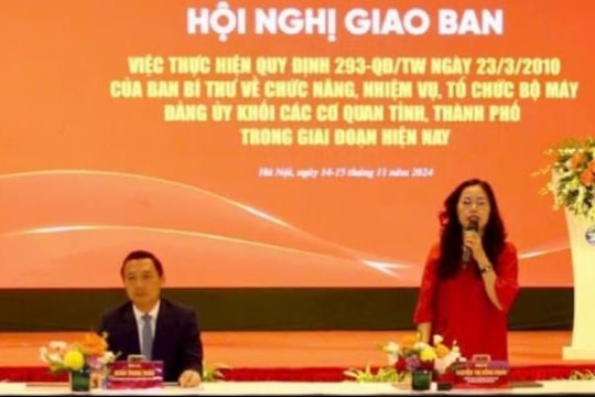 Còn khó khăn, vướng mắc trong hoạt động của các Đảng uỷ Khối cơ quan, doanh nghiệp cấp tỉnh