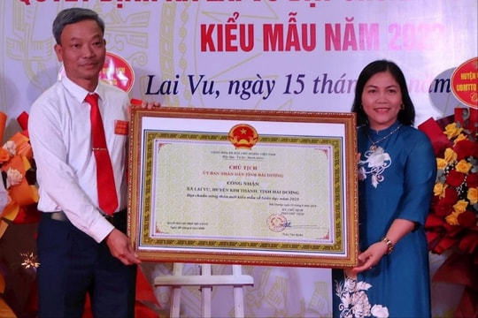 Xã Lai Vu đạt chuẩn nông thôn mới kiểu mẫu