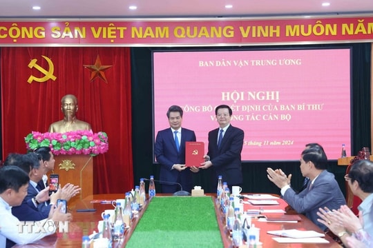 Ông Nguyễn Quang Đức giữ chức Phó Trưởng Ban Dân vận Trung ương