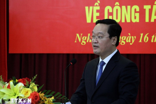 Chuẩn y ông Nguyễn Đức Trung giữ chức Bí thư Tỉnh ủy Nghệ An