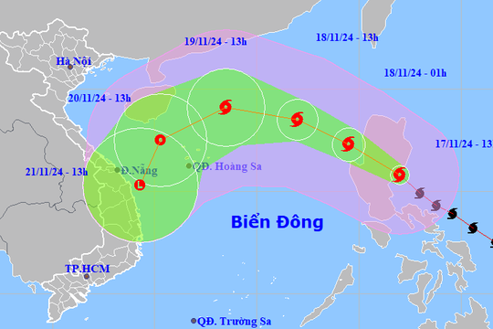 Super typhoon Man-yi quickly heads for East Sea