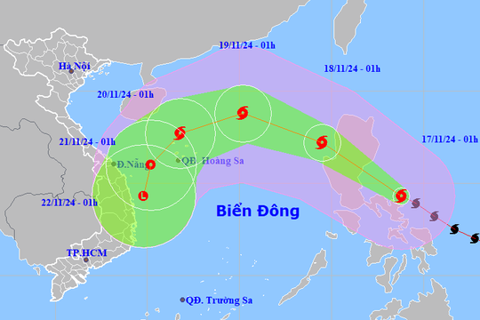 Siêu bão Man-yi có mạnh hơn bão số 3?