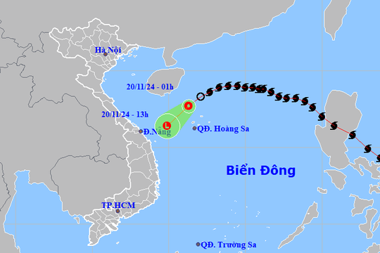 Bão số 9 suy yếu thành áp thấp nhiệt đới, có khả năng tan ngay trên biển