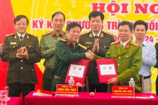 Lần đầu ký chương trình phối hợp giữa Hội Cựu chiến binh và Cựu Công an nhân dân tỉnh Hải Dương