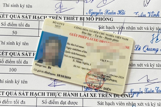 Cảnh sát giao thông sẽ kiểm tra lý thuyết, thực hành với lái xe bị trừ hết điểm bằng lái