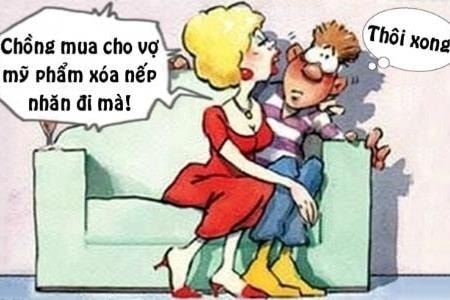 Chồng bị lão hóa vì mỹ phẩm của vợ