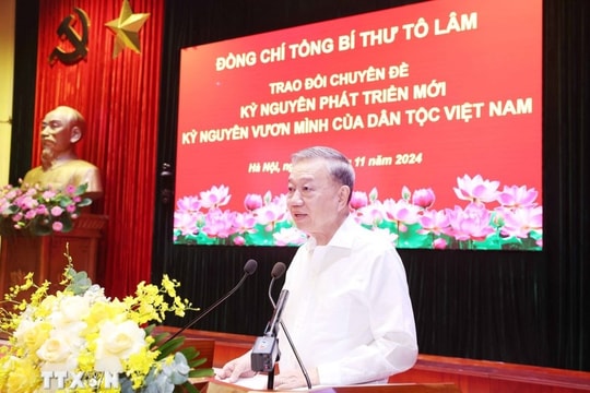 Tổng Bí thư Tô Lâm trao đổi chuyên đề đặc biệt quan trọng, định hướng phát triển đất nước