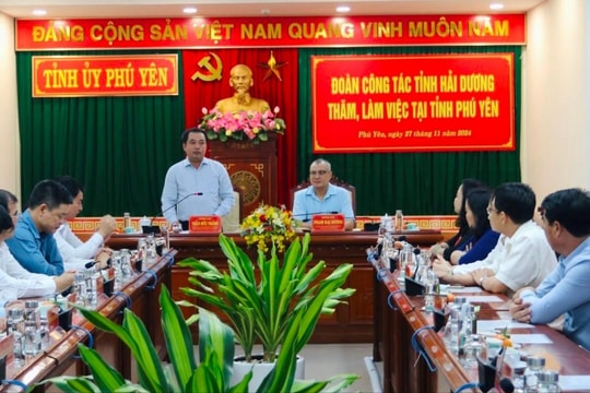 Bí thư Tỉnh ủy Hải Dương Trần Đức Thắng thăm, làm việc tại tỉnh Phú Yên
