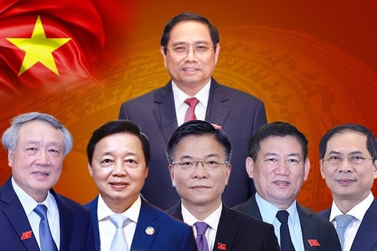 Danh sách thành viên Chính phủ nhiệm kỳ 2021-2026 sau khi được kiện toàn