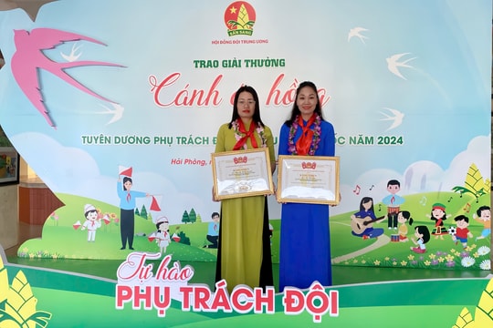 Hải Dương có 2 cô giáo được tuyên dương phụ trách Đội tiêu biểu toàn quốc
