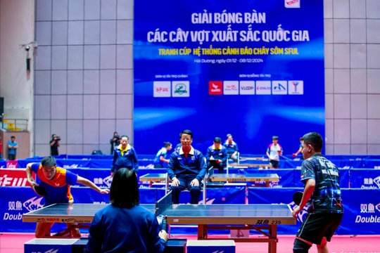 40 tay vợt bóng bàn hàng đầu Việt Nam bắt đầu tranh tài tại Hải Dương