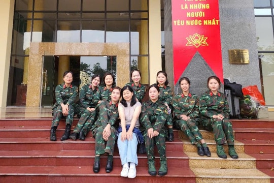 10 nữ quân nhân Hải Dương tham gia diễu binh, diễu hành kỷ niệm 50 năm thống nhất đất nước