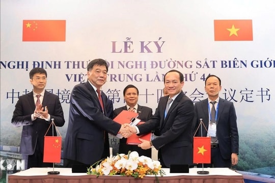 Việt Nam-Trung Quốc ký Nghị định thư Đường sắt biên giới Việt-Trung lần thứ 44