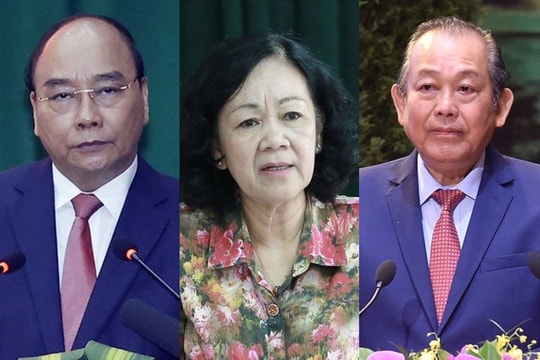 Bộ Chính trị cảnh cáo các ông Nguyễn Xuân Phúc, Trương Hòa Bình, khiển trách bà Trương Thị Mai