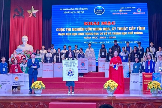 89 dự án tham gia Cuộc thi nghiên cứu khoa học, kỹ thuật tỉnh Hải Dương