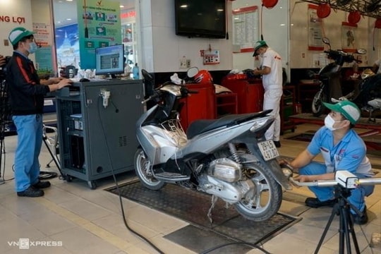 Đề xuất kiểm định khí thải xe máy tại Hà Nội và TP Hồ Chí Minh từ 2027