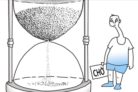 Công nhân đang chờ thưởng Tết