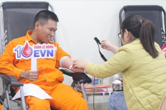 Điện lực Hải Dương tổ chức ngày hội hiến máu 'Tuần lễ hồng EVN'