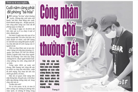 Xem gì trên báo Hải Dương ngày 23/12?