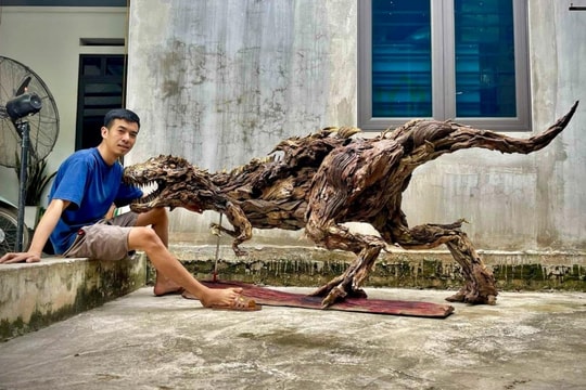 Biến 'mảnh gỗ khô' thành tác phẩm độc lạ, chàng trai Thái Nguyên thu bạc triệu