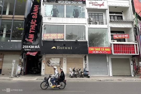 Nhiều khách thuê trả mặt bằng nhà phố