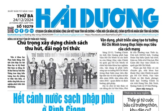 Xem gì trên báo Hải Dương ngày 24/12?