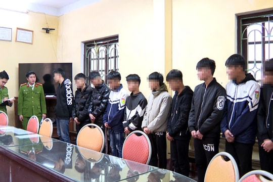 Khởi tố 13 thanh thiếu niên gây rối trật tự công cộng ở TP Hải Dương