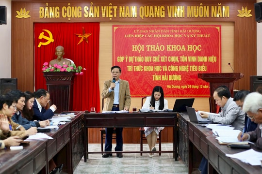 Đề nghị xét, tôn vinh trí thức khoa học và công nghệ tiêu biểu 2 năm một lần