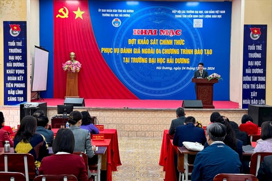 Lần đầu tiên đánh giá ngoài đối với chương trình đào tạo của Trường Đại học Hải Dương