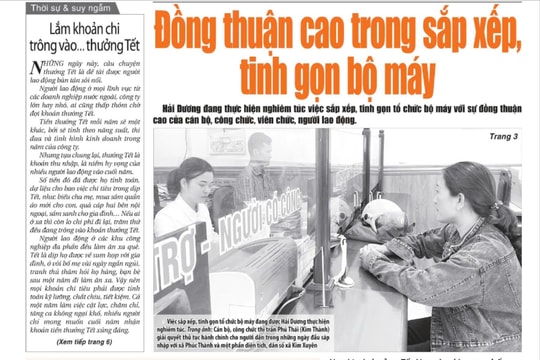 Xem gì trên báo Hải Dương ngày 25/12?