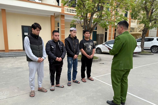 4 đối tượng mua bán ma túy Tobaco bị Công an Bình Giang bắt