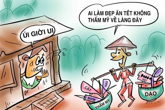 Thẩm mỹ dạo về làng
