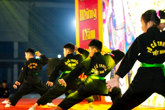 Đặc sắc biểu diễn võ cổ truyền, lân sư rồng mừng năm mới